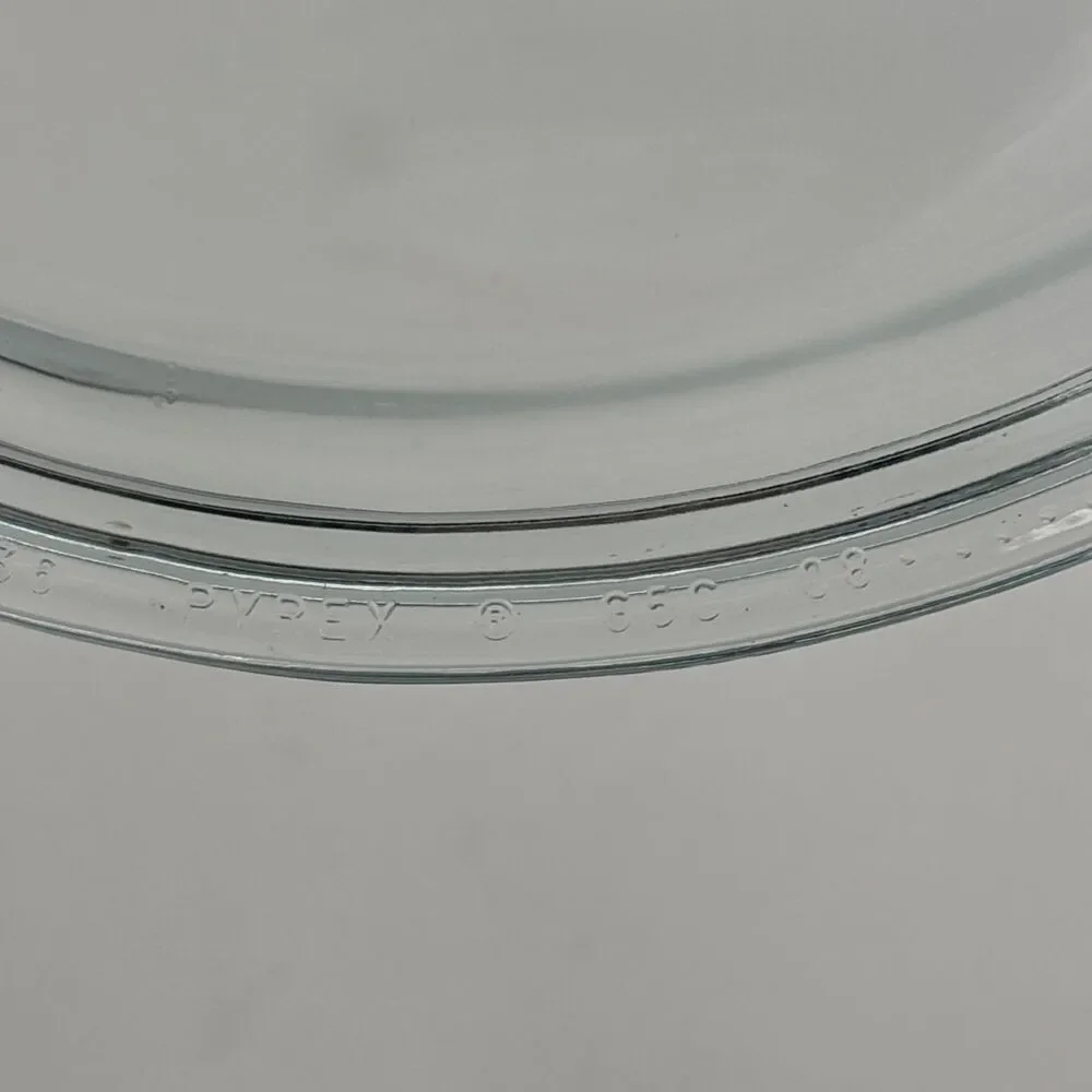 Vintage Pyrex 65C Blue Tinted Clear Glass Replacement Lid 7.625” Round 1.5 Qt